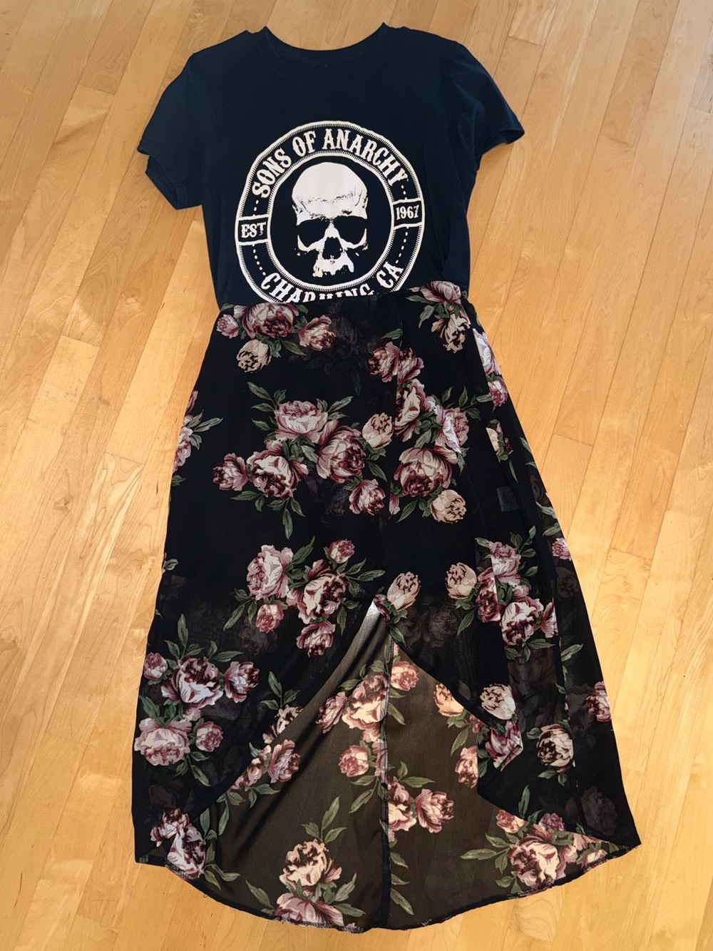 “Sons of Anarchy” High-Low Midi Dress